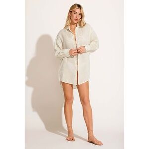NWT Vitamin A Playa Linen Shirt Small